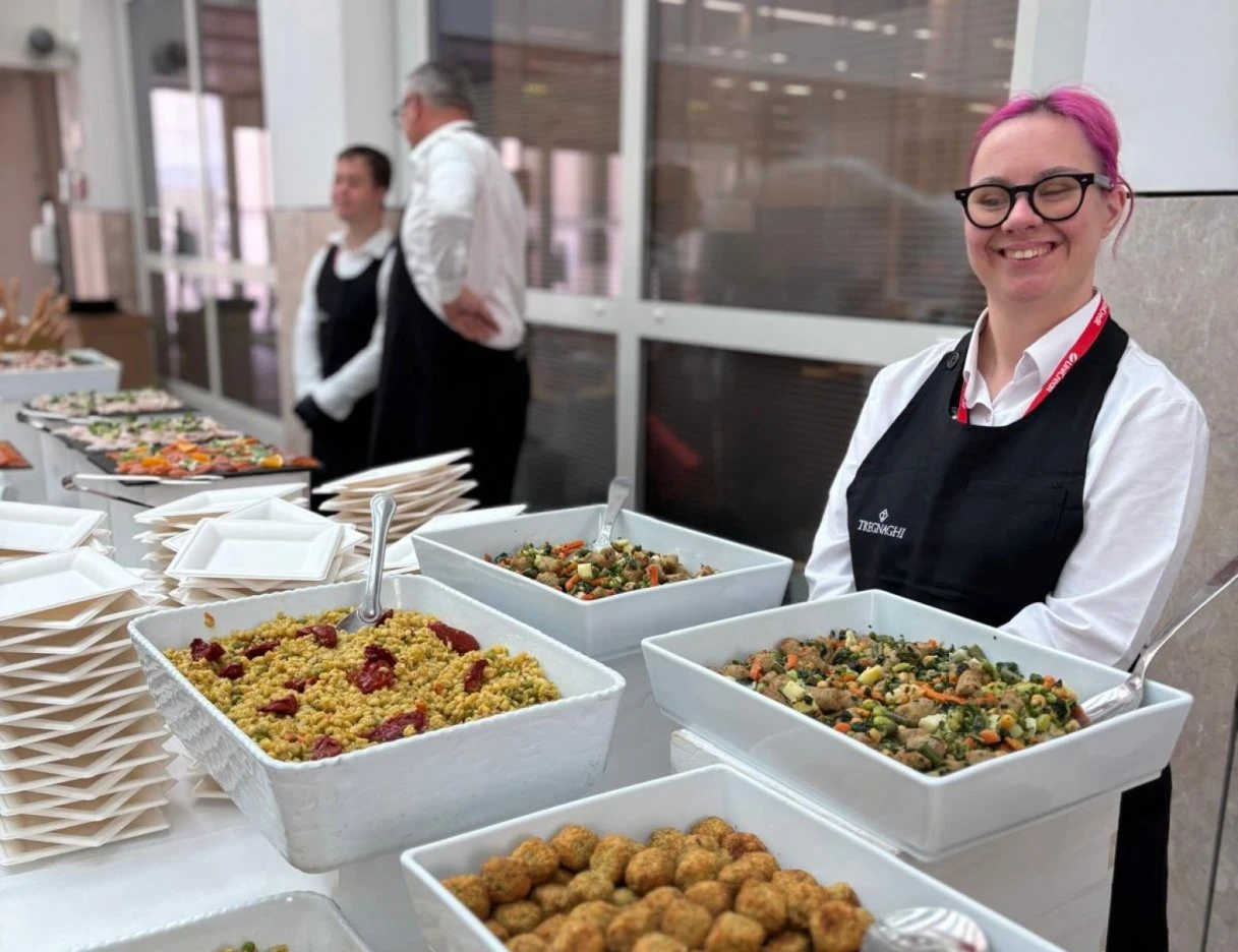 Il team Ape'n Down a Eventi di catering UNICREDIT